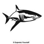 Great White Cruising Wall Decal