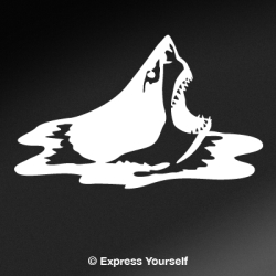 Great White Bite Shark Decal