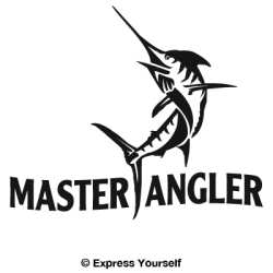 Master Angler Marlin Decal