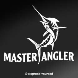 Master Angler Marlin Decal