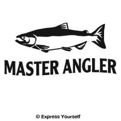 Master Angler Salmon Decal