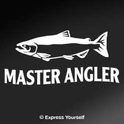 Master Angler Salmon Decal