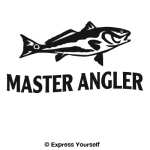 Master Angler Red Fish Decal
