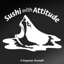 Sushi with Attitude Too Decal