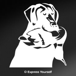 Black Lab Good Dog Decal