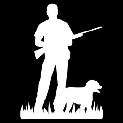 Hunter and Brittany Spaniel Decal