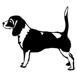 Beagle Profile Wall Decal