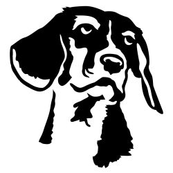 Beagle Portrait Wall Decal