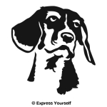 Beagle Portrait Wall Decal