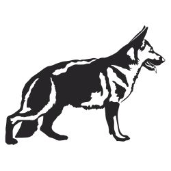 German Shepherd Wall Decal