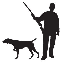 Hunter and German Shorthair Decal