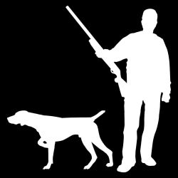 Hunter and German Shorthair Decal