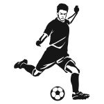 Soccer Kick Detailed Decal