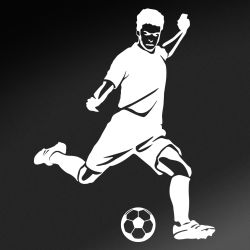 Soccer Kick Detailed Decal