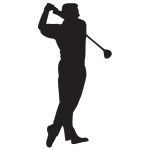 Tee-off Golfer Decal