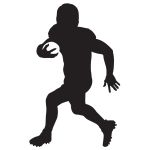 Running the Football  Wall Decal