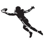 One Hand Football Catch Decal