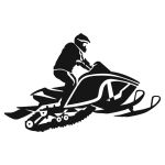 Airborne Snowmobile Decal