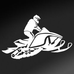 Airborne Snowmobile Decal