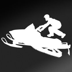 High Jump Snowmobile Decal