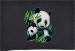 Panda and Cub Door Mat