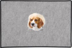 Beagle Head Door Mat