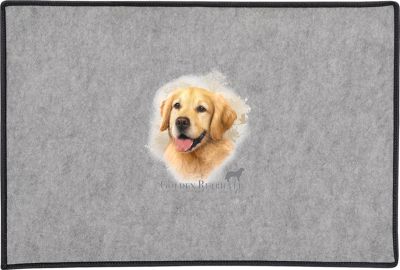 Golden Retriever Head Door Mat