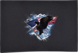 Patriotic Flying Eagle Door Mat