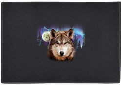 Wolf Lightning Door Mat