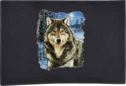 Winter Wolf Door Mat