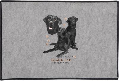 black lab welcome mat