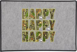 Happy Happy Happy Door Mat