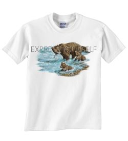 Alaskan Brown Bear 50/50 Kids Tee