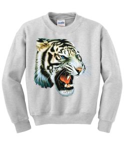 White Tiger Crew Neck Sweatshirt