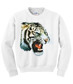 White Tiger Crew Neck Sweatshirt