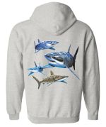 Shark Zip Hoodies