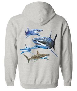 Sharks Zip Up Hooded Sweatshirt