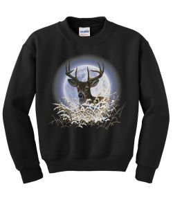 Deer Moon Crew Neck Sweatshirt