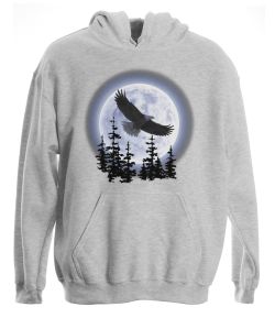 Eagle Moon Pullover Hooded Sweatshirt