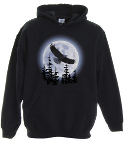 Eagle Moon Pullover Hooded Sweatshirt