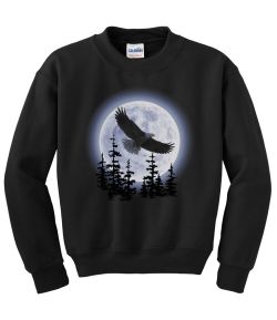 Eagle Moon Crew Neck Sweatshirt - MENS Sizing