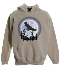 Eagle Moon Pullover Hooded Sweatshirt