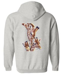 Nudge from Mother Giraffe Zip Up Hooded Sweatshirt