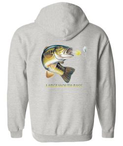 Largemouth Bass Combo Zip Up Hooded Sweatshirt
