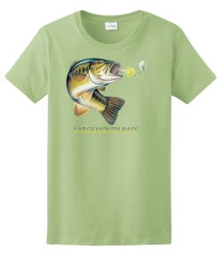 Largemouth Bass Combo Ladies Tee