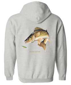 Walleye Combination Zip Up Hooded Sweatshirt