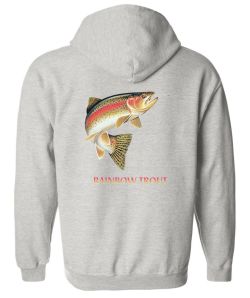 Rainbow Trout Combo Zip Up Hooded Sweatshirt