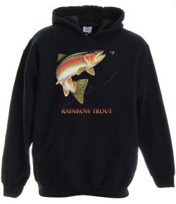 Rainbow Trout Combo Pullover Hooded Sweatshirt