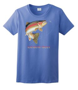 Rainbow Trout Combo Ladies Tee