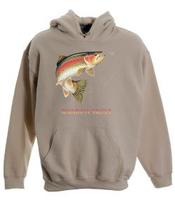 Rainbow Trout Combo Pullover Hooded Sweatshirt